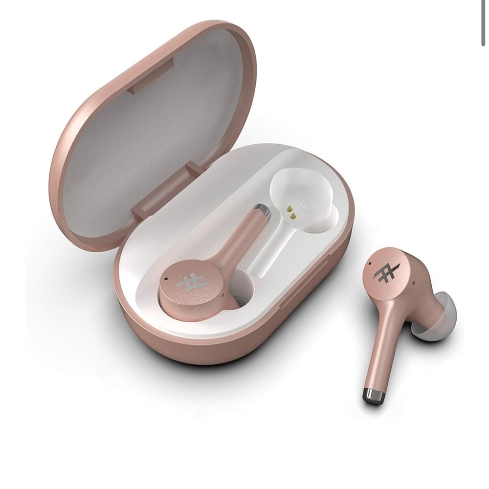 iFrogz Airtime Premier Truly Wireless Earbuds and Case Rosegold New